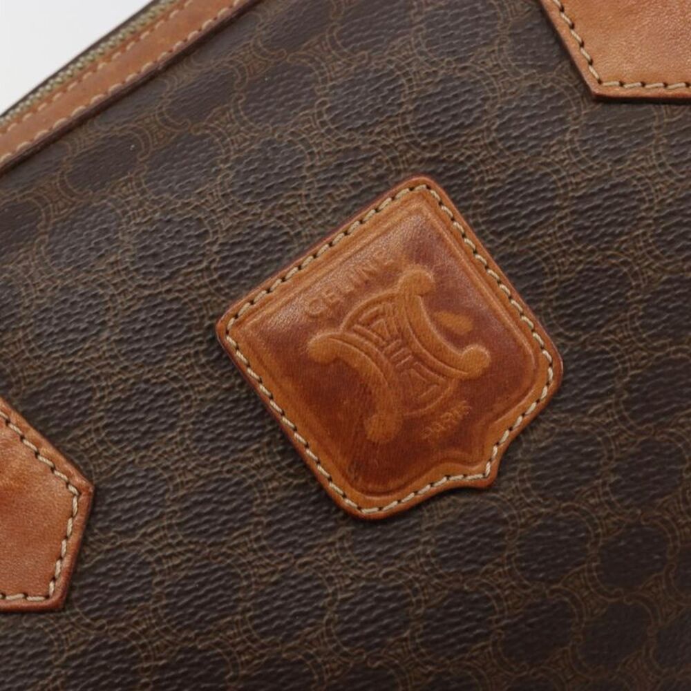 Celine Vintage Triomphe Handbag Canvas Brown Canvas Handbag - Picture 15 of 16